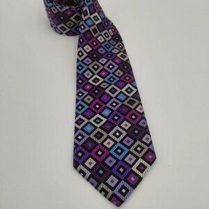 Duchamp London Silk Handmade Geometric Multi Color Tie